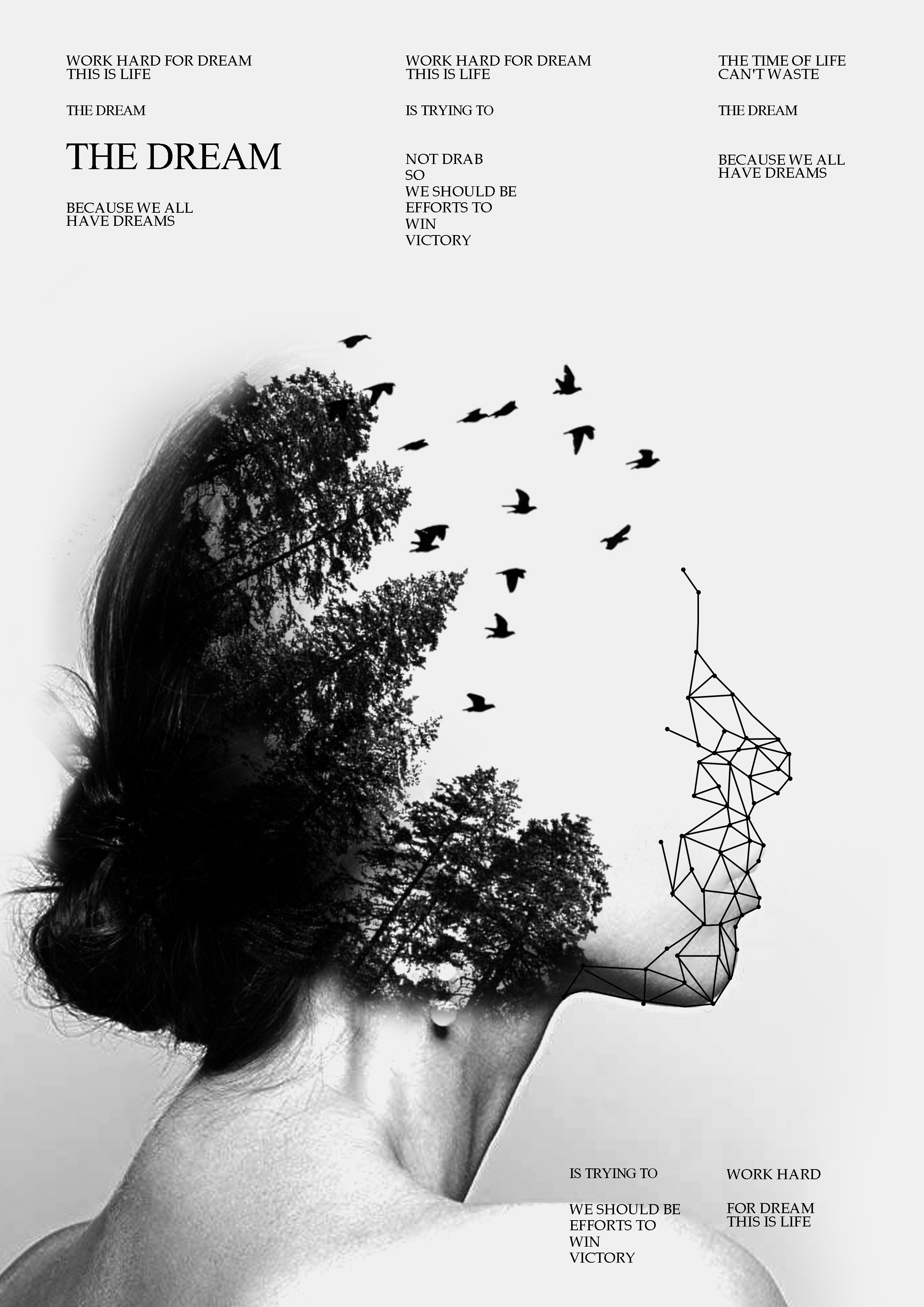 張煒哲的黑白灰創(chuàng)意海報(bào)設(shè)計(jì) 極簡主義的平面藝術(shù)探索